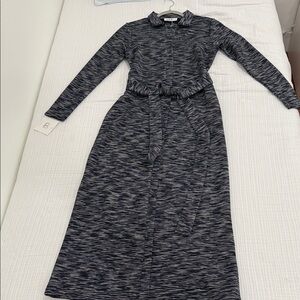 Blank NYC Blue Striped Maxi Dress